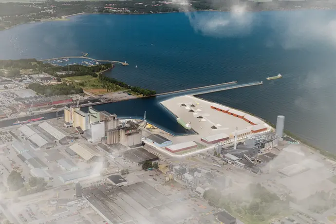 Visionsbild östra hamnen