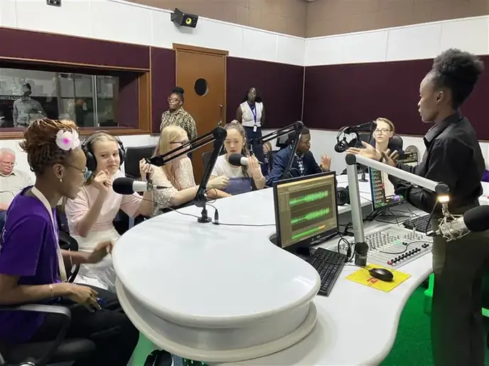 Ungdomar på utbyteskonferens i Lusaka